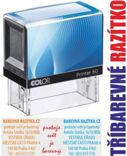 Razítko Colop 50 vícebarevné