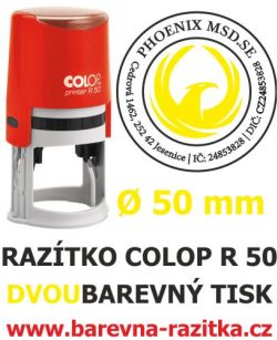 Razítko Colop R 50 vícebarevné